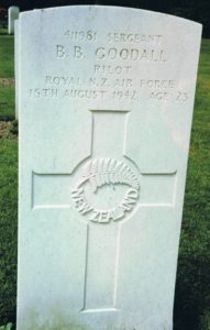 Sgt B B Goodall Grave Brookwood Military Cemetery