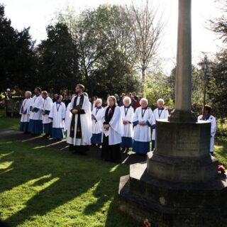 "At Attention" in the act of Remembrance (2014)