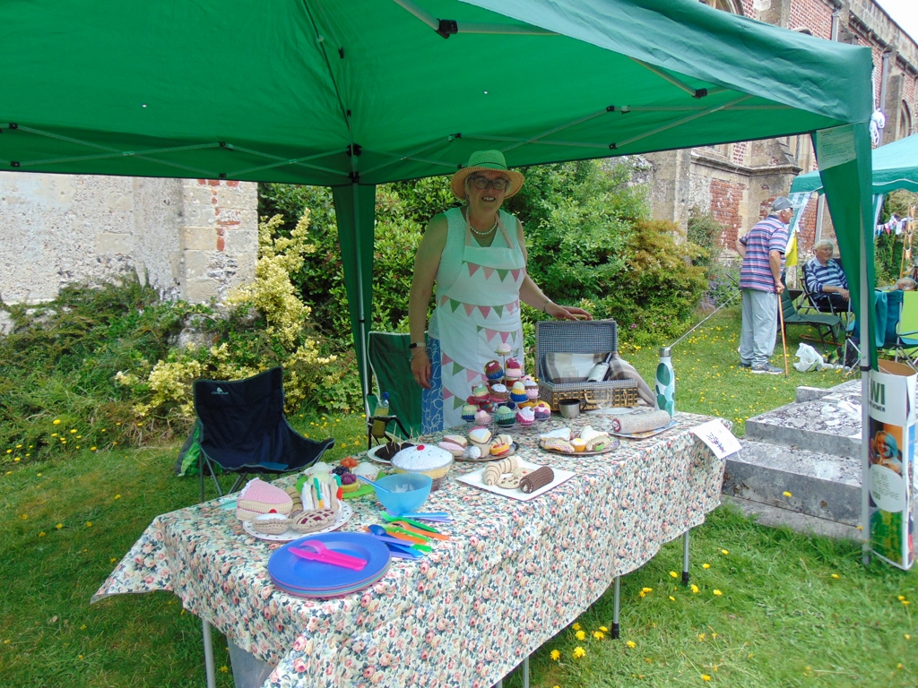 The WI knitted Stall - Alan Morris